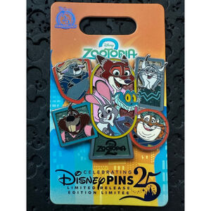 Disney Parks 2025 Zootopia 2 Cast Pin Limited Release
